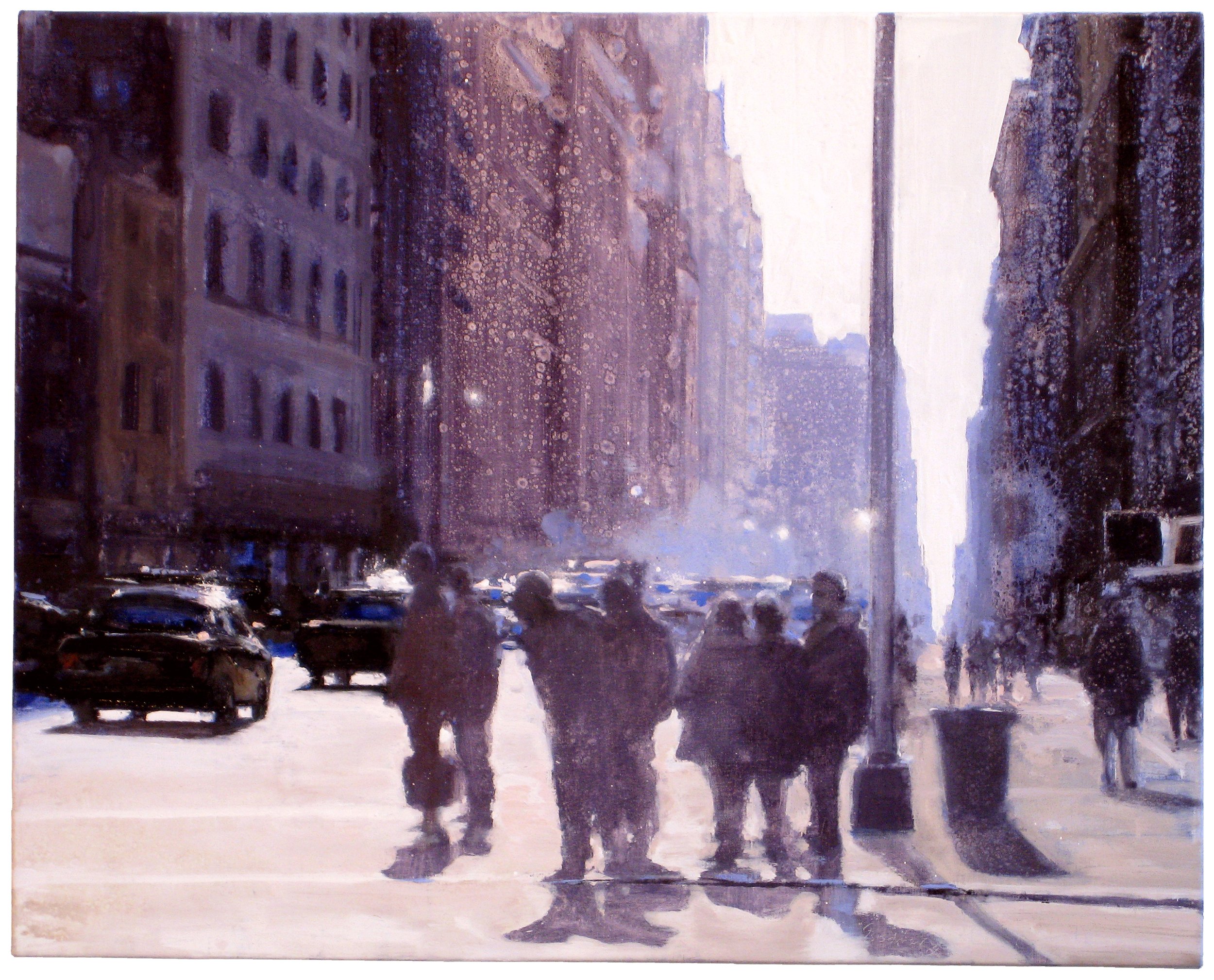  Crossing 5th Avenue 2 (study) 20x25 inches (51x63cm) Oil on linen 2008 
