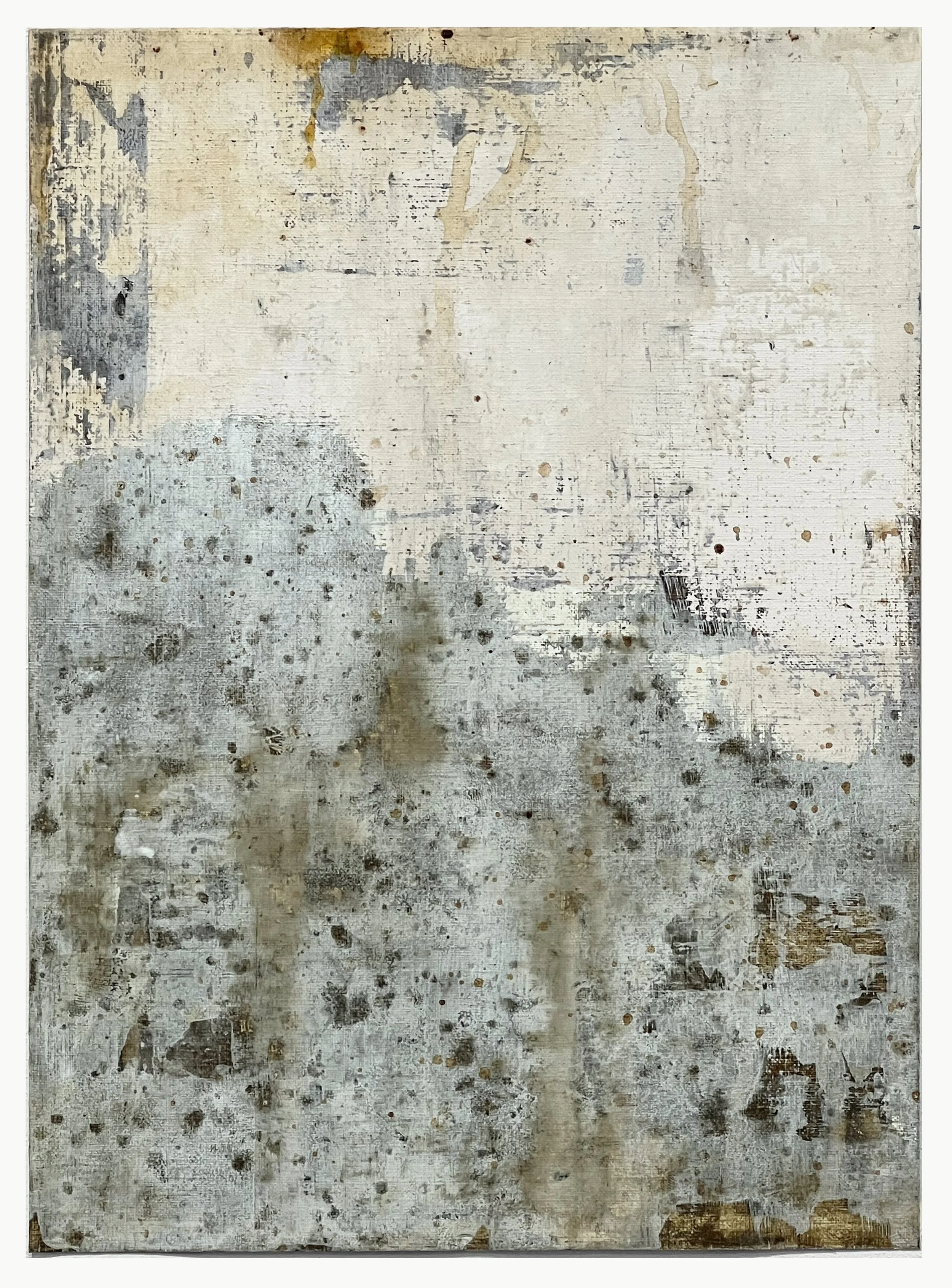  Memory Field (study 1) 13 x 9.5 in 33 x 24 cm Acrylic on paper 2025 