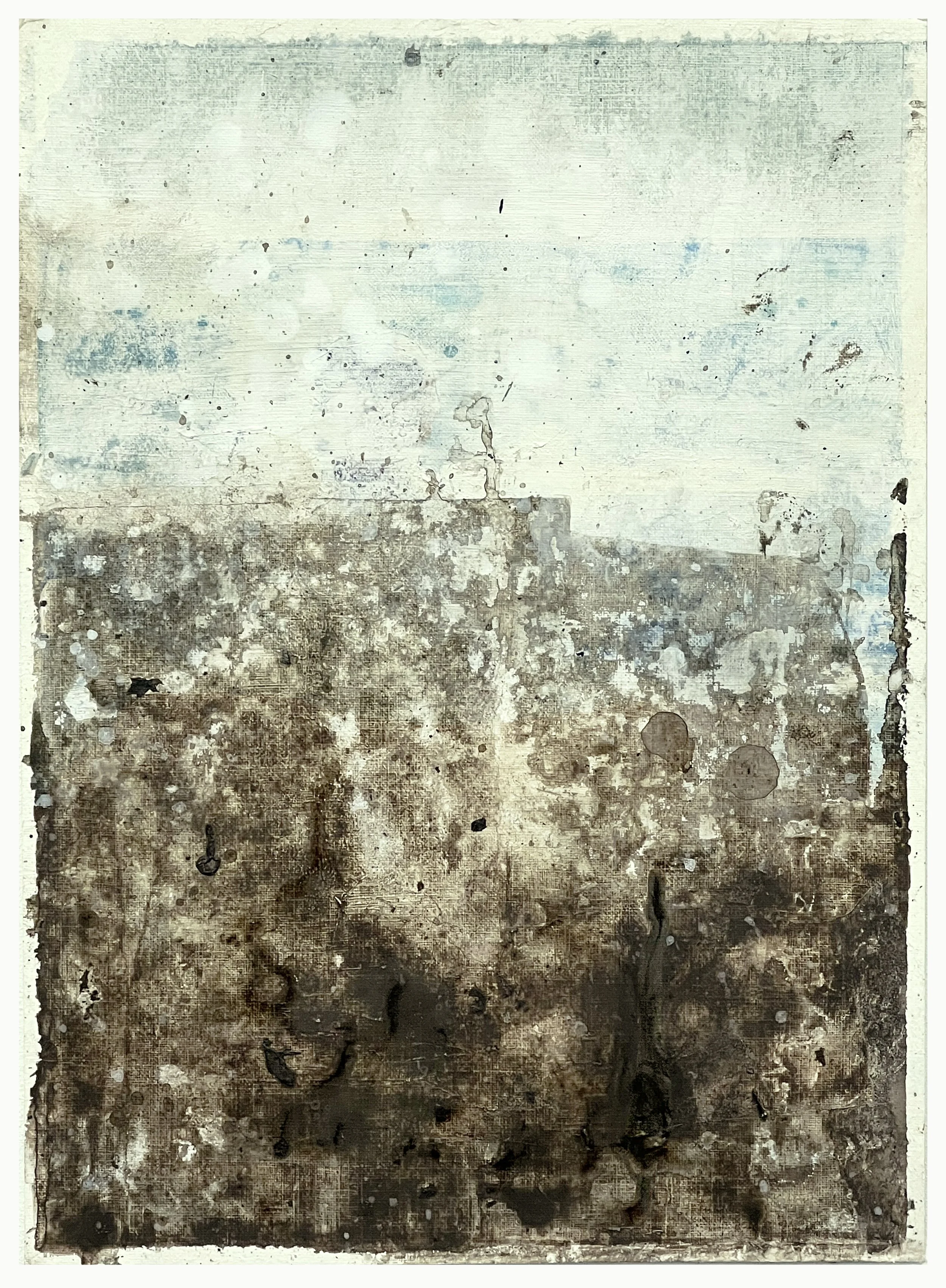  Memory Field (study 2) 13 x 9.5 in 33 x 24 cm Acrylic on paper 2025 