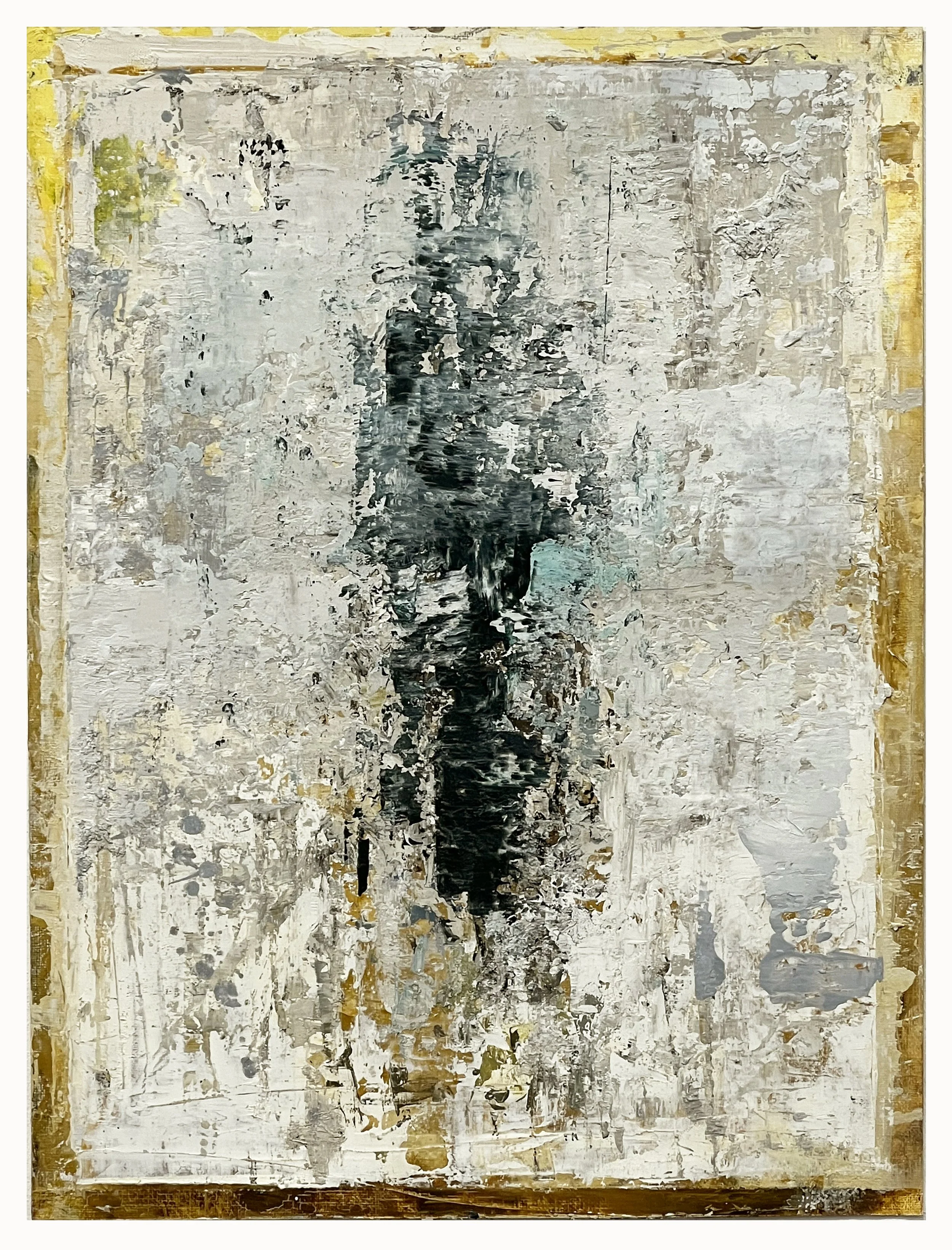  Presence 8 (study) 12.5 x 9.5 in (32 x 24 cm Oil and acrylic on paper 2025 