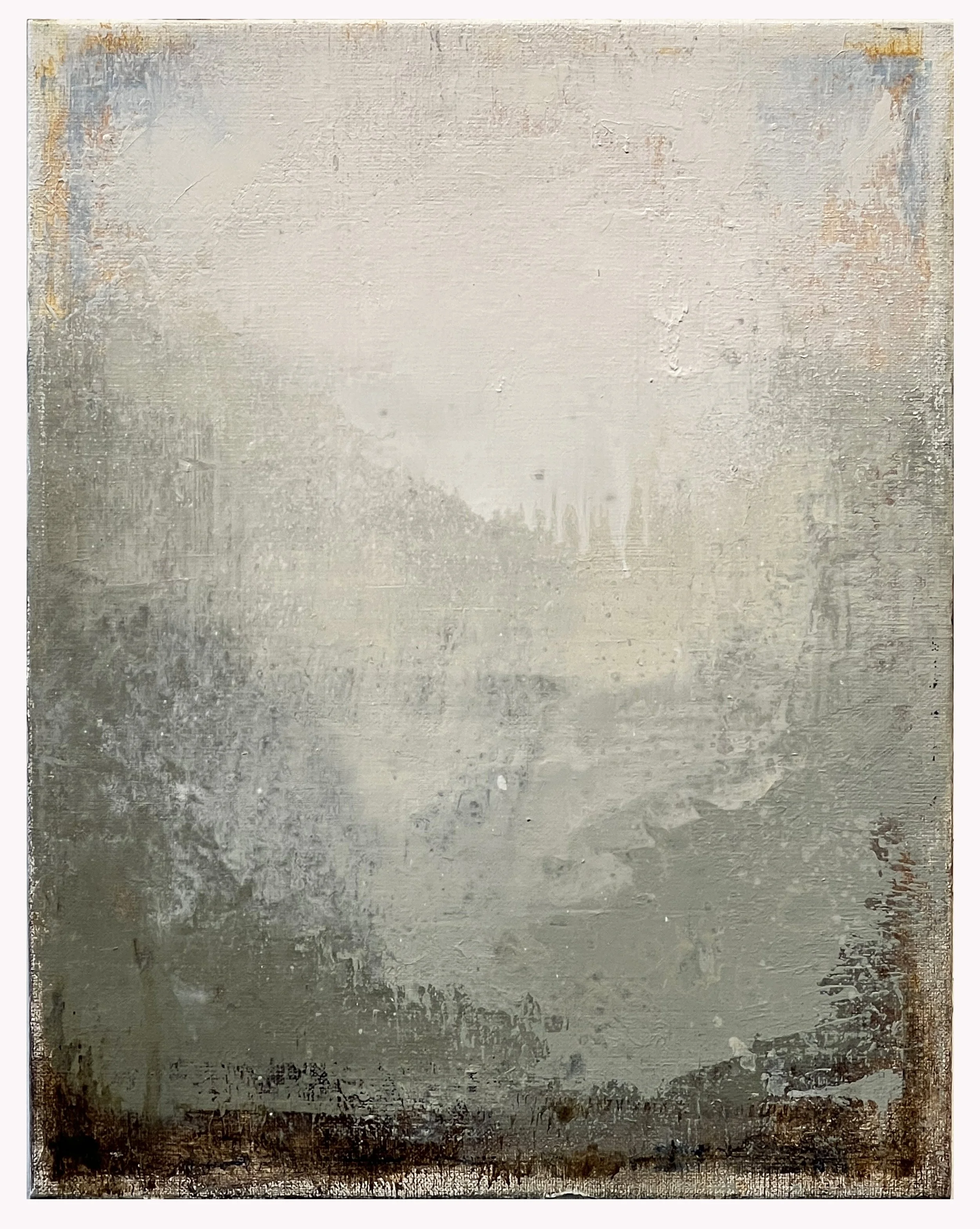  Veil 1 14 x 11 in 35.5 x 28 cm Oil and acrylic on linen 2024 