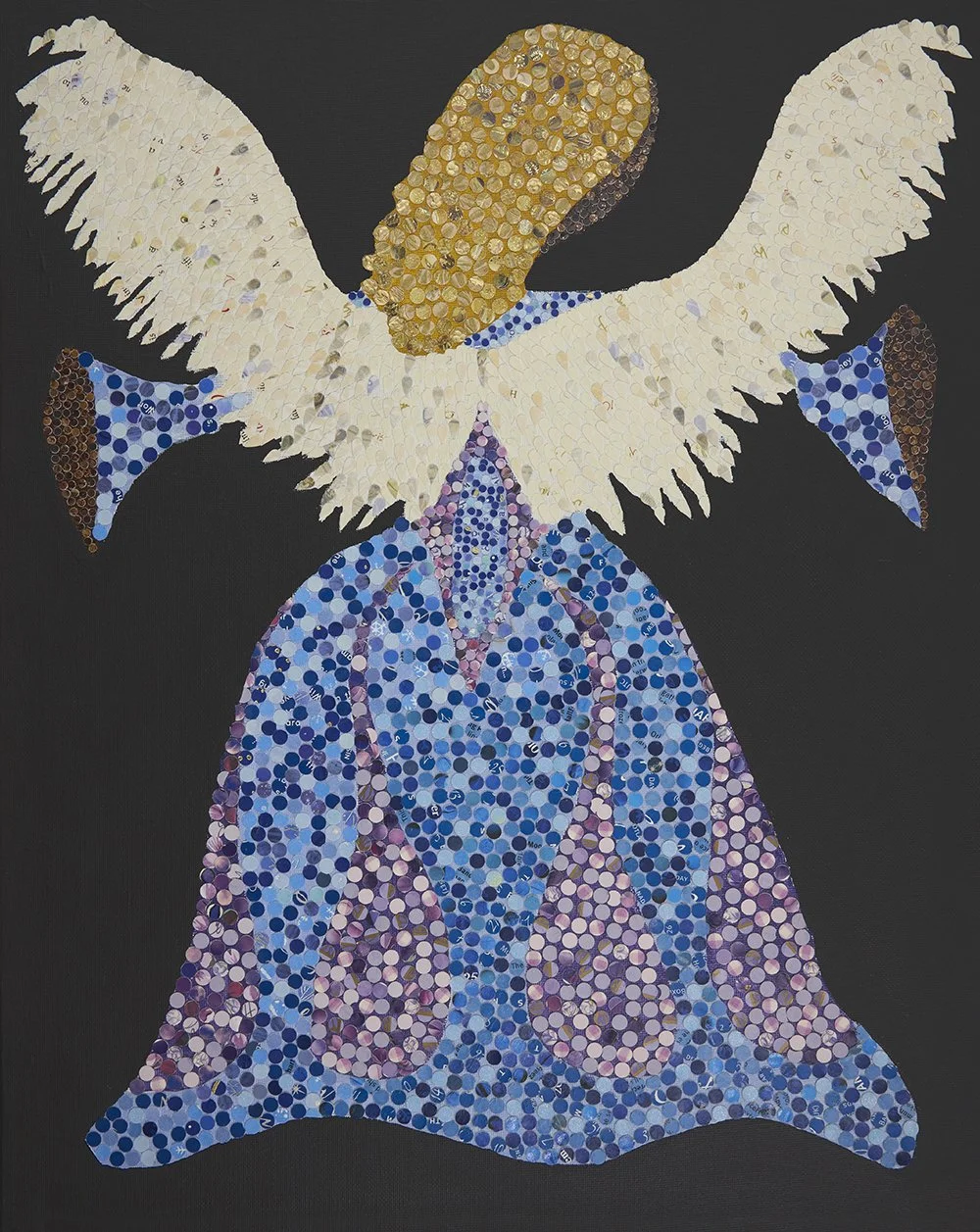 Pondering Angel (Purple), Mosaic Greetings 
 2019