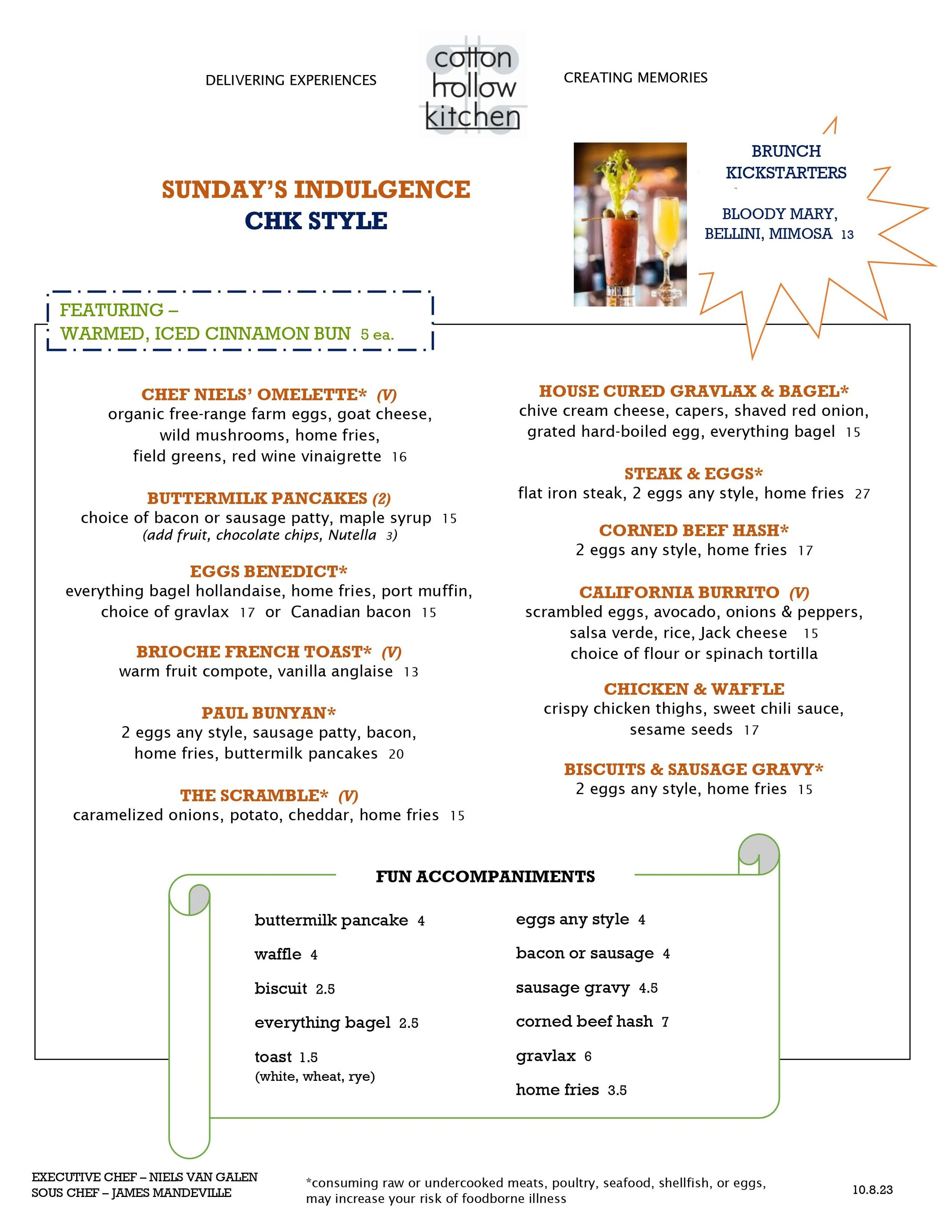 Sunday Brunch — Cotton Hollow Kitchen