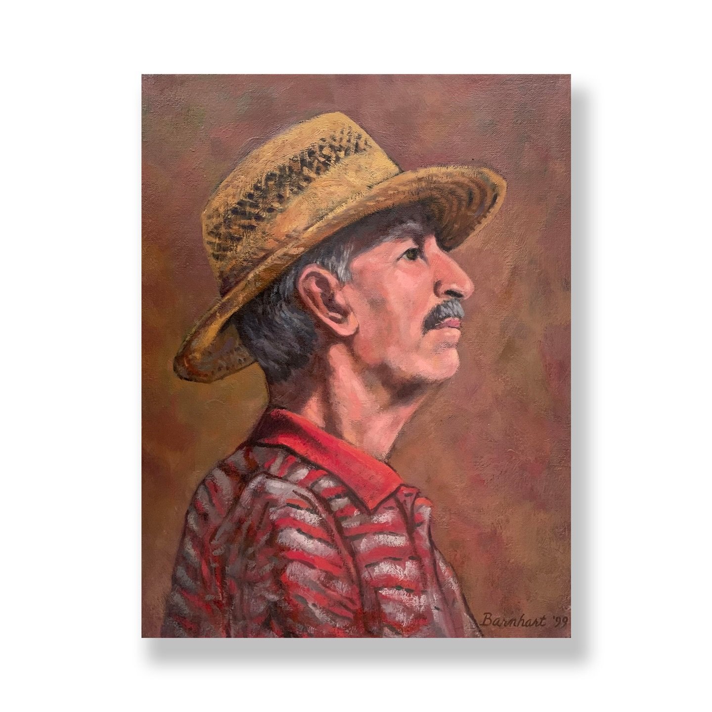 - &ldquo;The Man in the Hat&rdquo; - Original oil by Jeff Barnhart
Visit or contact our gallery for availability.
Wallspace Galley &amp; Framing
1769 Lincoln Way East
Chambersburg, PA 17202
717-264-7210
wallspace.com
