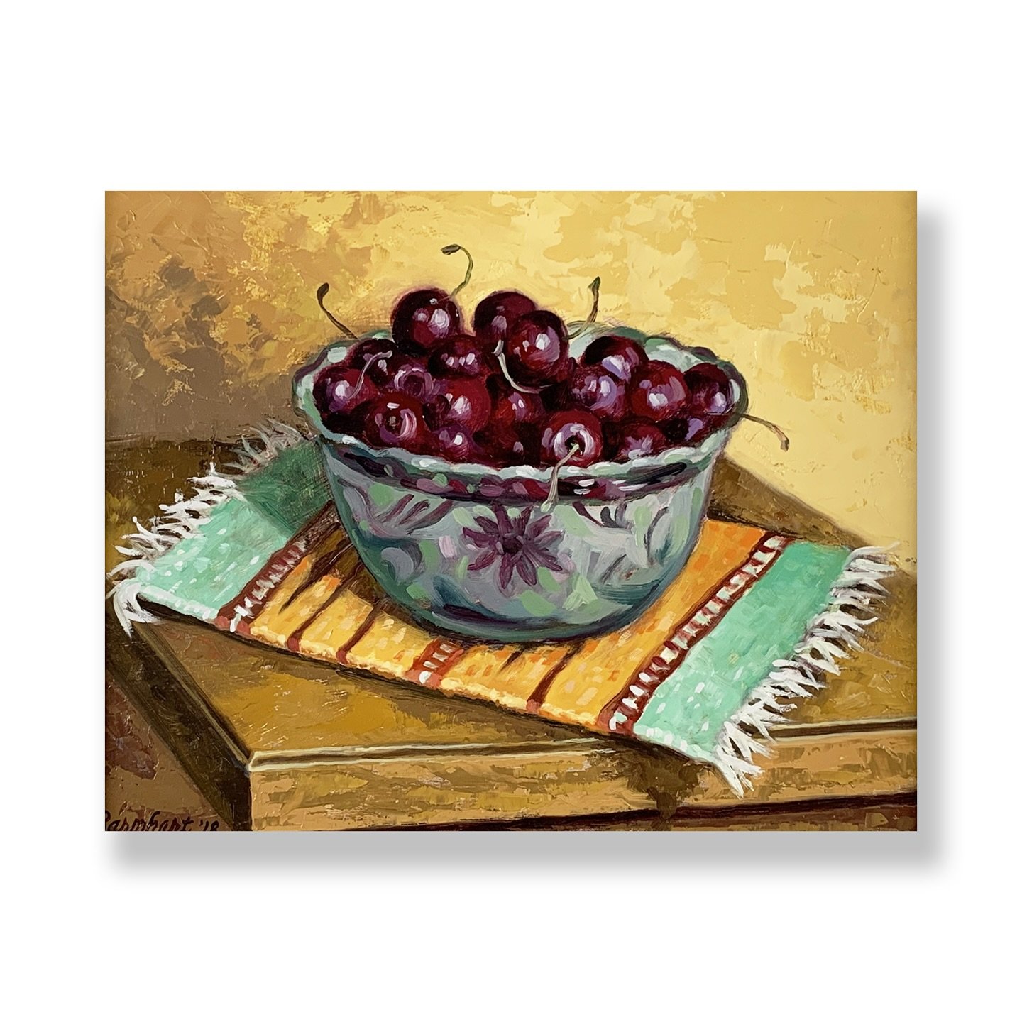 - &ldquo;Bowl of Cherries&rdquo; - Original oil by Jeff Barnhart
Visit or contact our gallery for availability.

Wallspace Galley &amp; Framing
1769 Lincoln Way East
Chambersburg, PA 17202
717-264-7210

wallspace.com