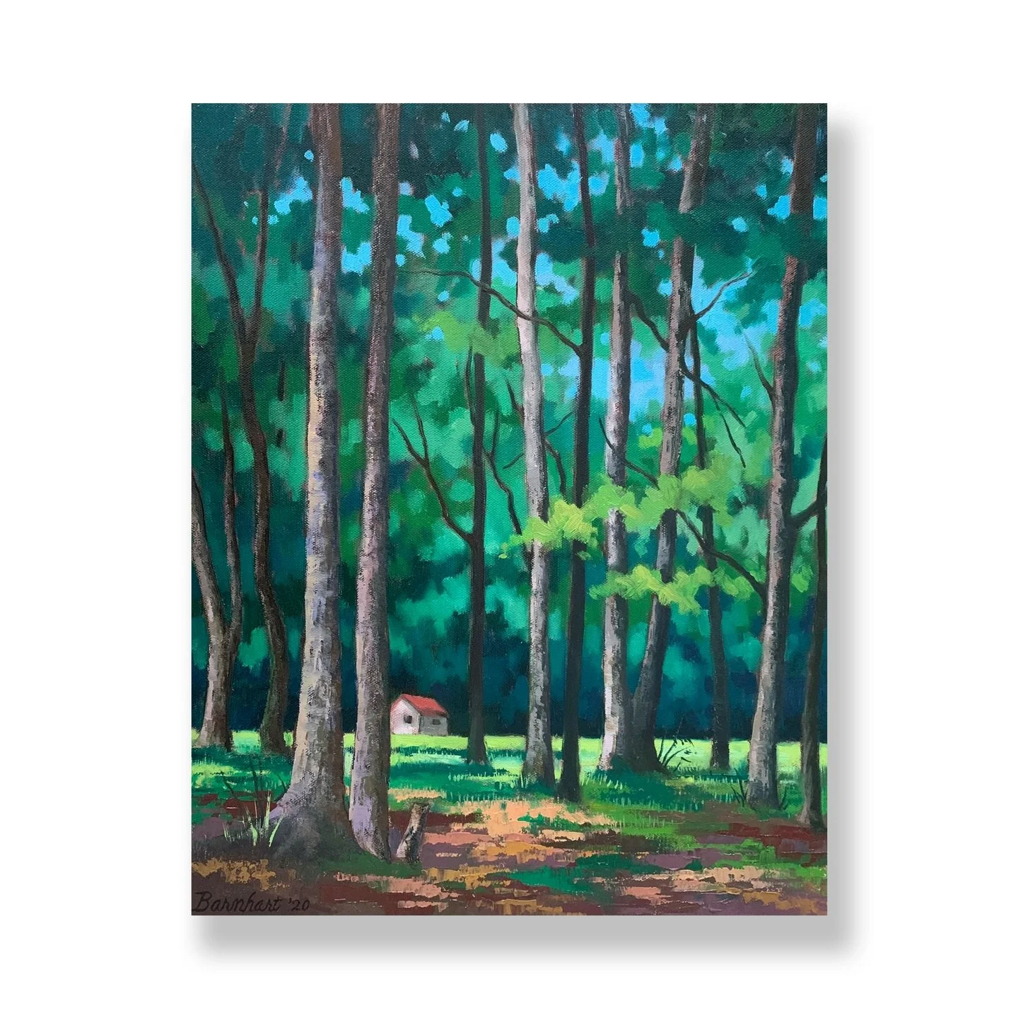 - &ldquo;Cabin in the Woods&rdquo; - Original oil by Jeff Barnhart
Visit or contact our gallery for availability.
Wallspace Galley &amp; Framing
1769 Lincoln Way East
Chambersburg, PA 17202
717-264-7210
wallspace.com