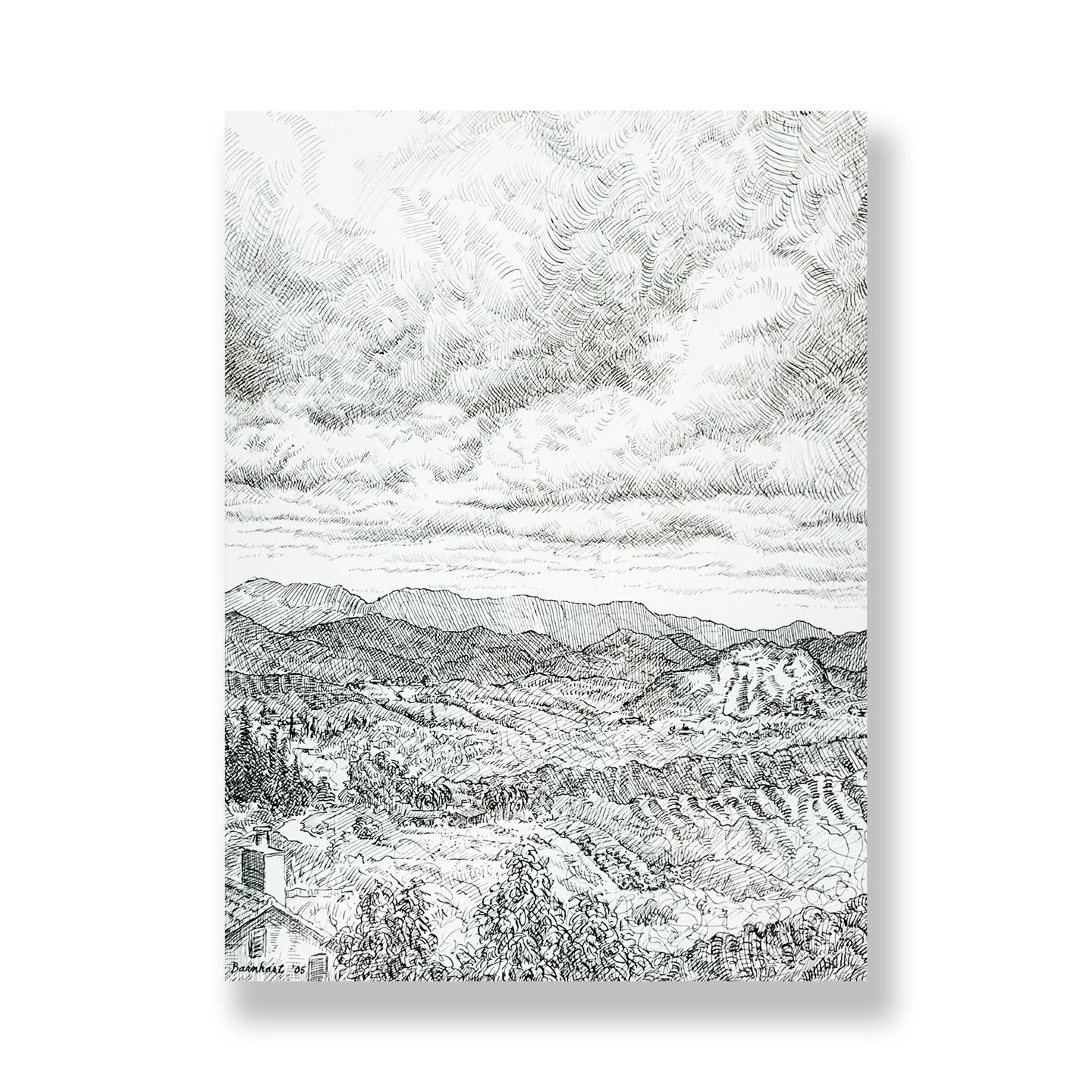 - &ldquo;Landscape&rdquo; - Original pen &amp; ink by Jeff Barnhart
Visit or contact our gallery for availability.

Wallspace Galley &amp; Framing
1769 Lincoln Way East
Chambersburg, PA 17202
717-264-7210

wallspace.com