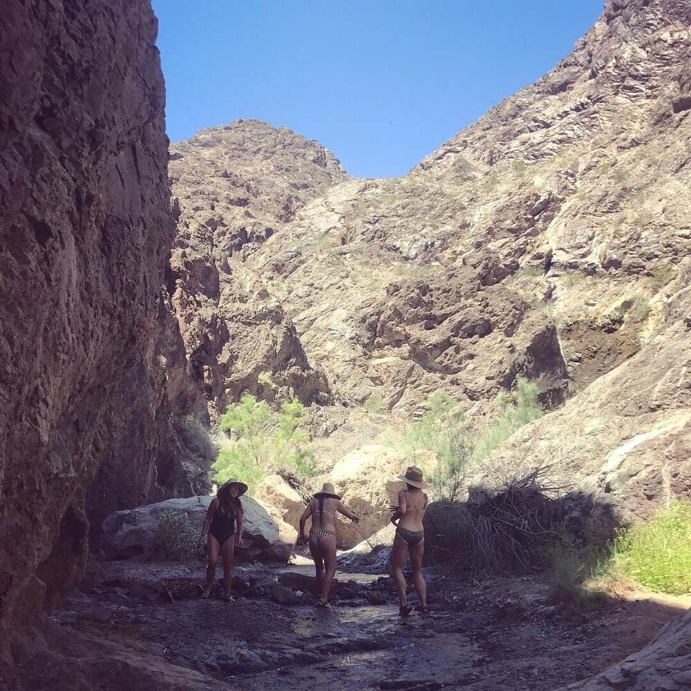  enjoy a scenic hike through a warm fresh stream.  The water gets hotter and hotter the further you trek - I could only make it a mile or so.  There are hot spring pools the further back you go… 
