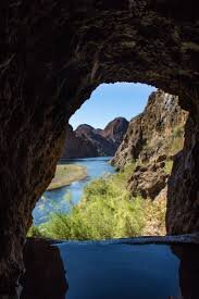 Sauna Cave and hot springs pool found shortly after the Hoover Dam on the Nevada side of the Colorado River 