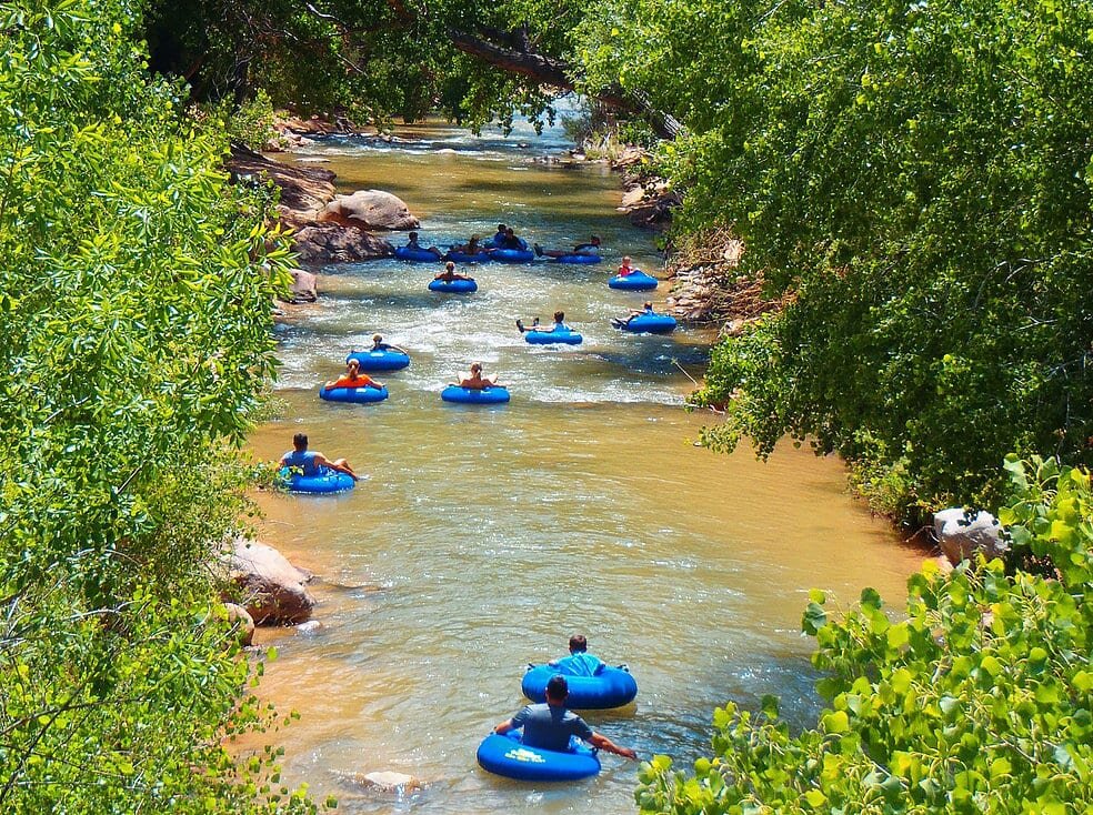  Tubing The Virgin River - Photo from ZionOutfitter.com 