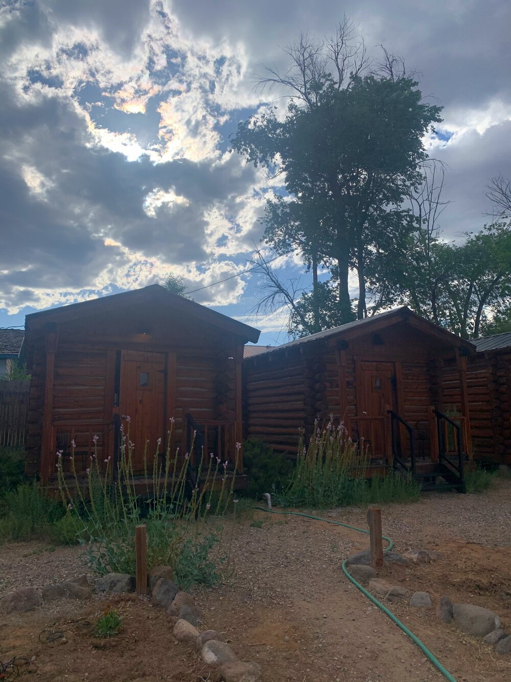  View of the cabins at Escalante Outfitters 
