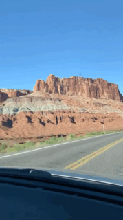  Driving through Capitol Reef National Park  