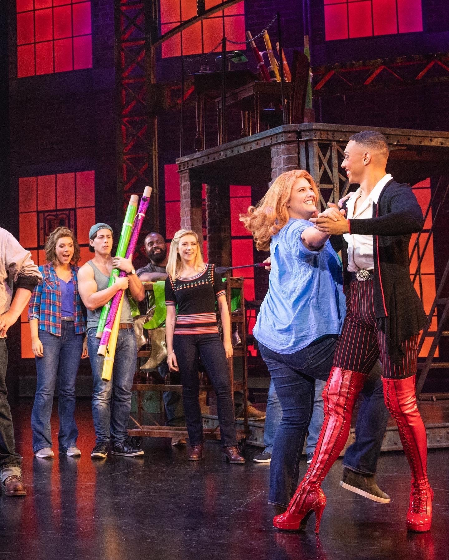 Pat in Kinky Boots Off-Broadway