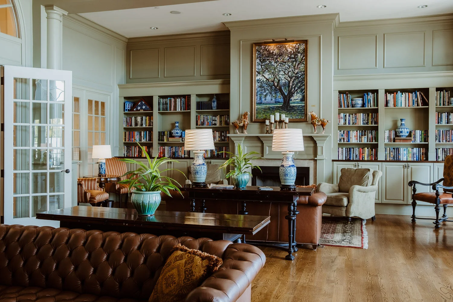 Edwardian style library