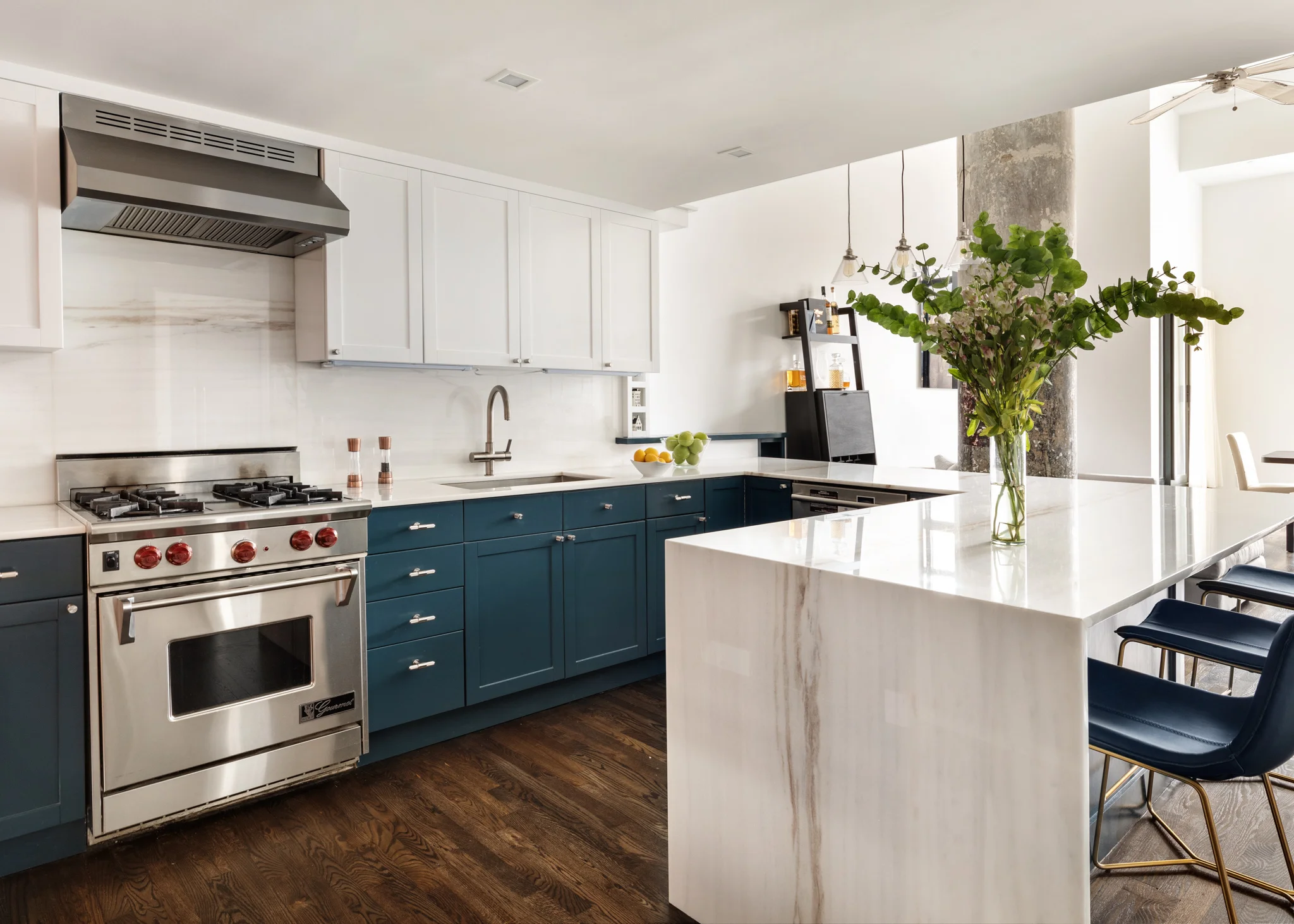 Copper kitchen panels