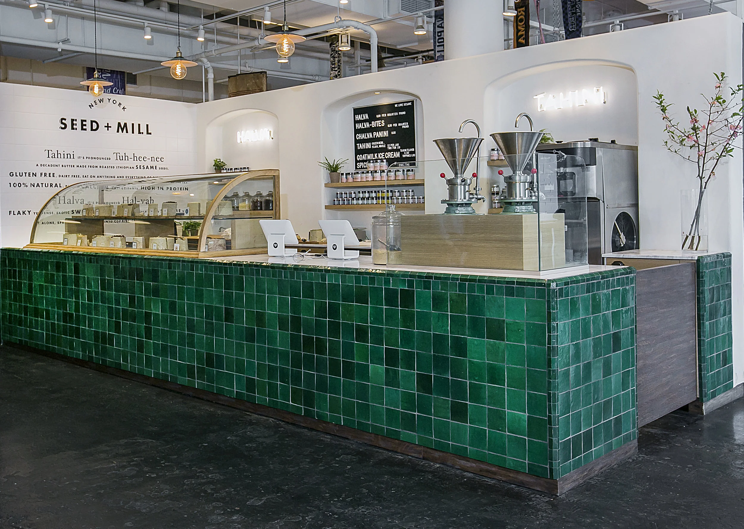 Seed+Mill food kiosk design by Benjamin Andres Architekt, Chelsea Market, New York City