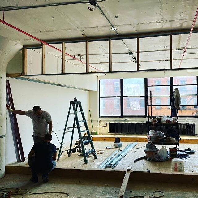 Construction is progressing at our Brooklyn fitness facility.  #benjaminandresarchitekt #brooklyn  #gym #construction