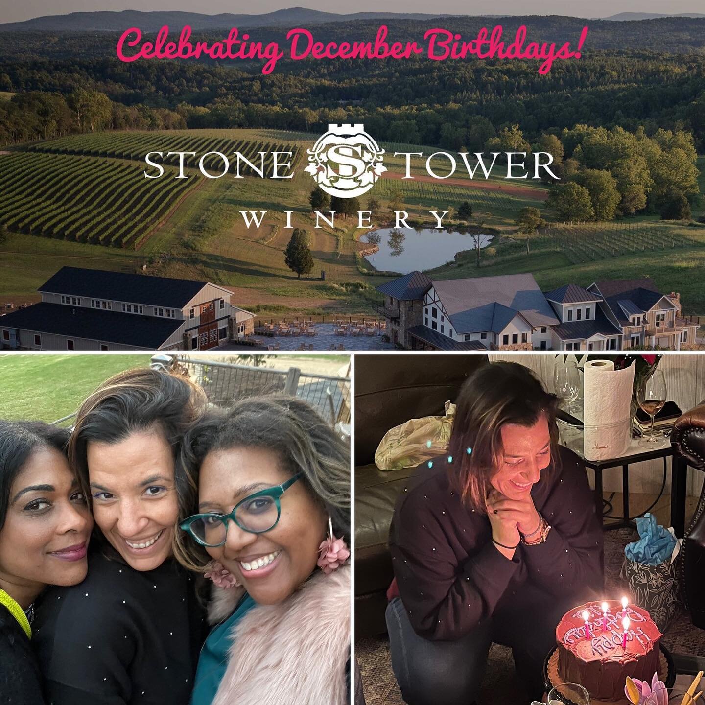 Kicking off our Dec birthday celebrations. First up, Alia in VA wine country! Happy birthday @asub03!! Cheers to your new adventures! #Hangingw/thegyrls