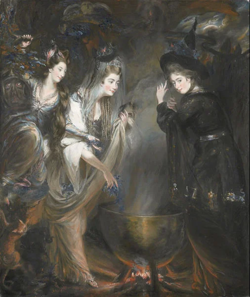 The Three Witches from Shakespeares Macbeth by Daniel Gardner, 1775. © National Portrait Gallery, London