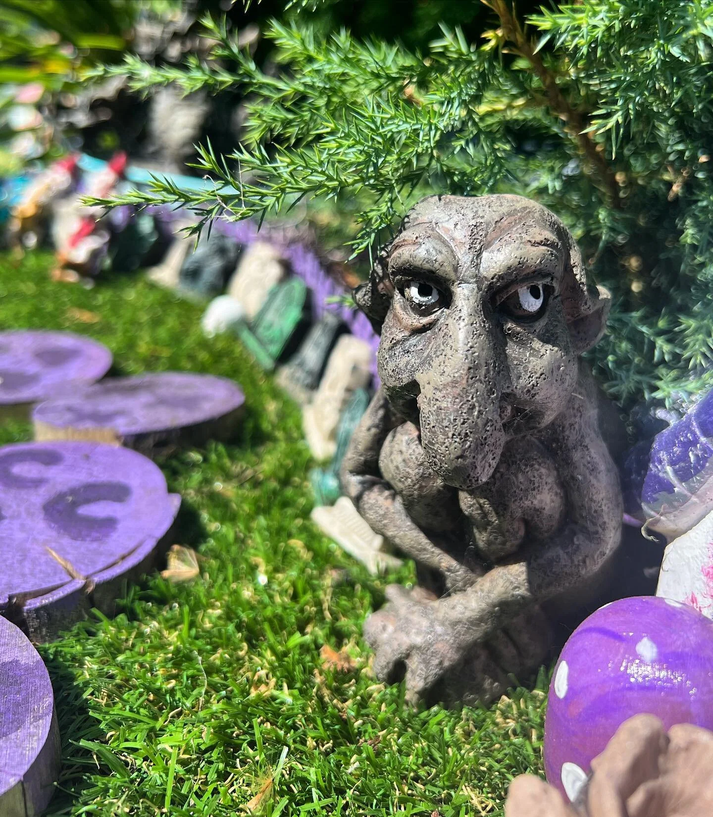 mmm hello? 🧌

#fairygarden #fairygardens #fairygardensofinstagram #troll #shyguy #purple #trollville