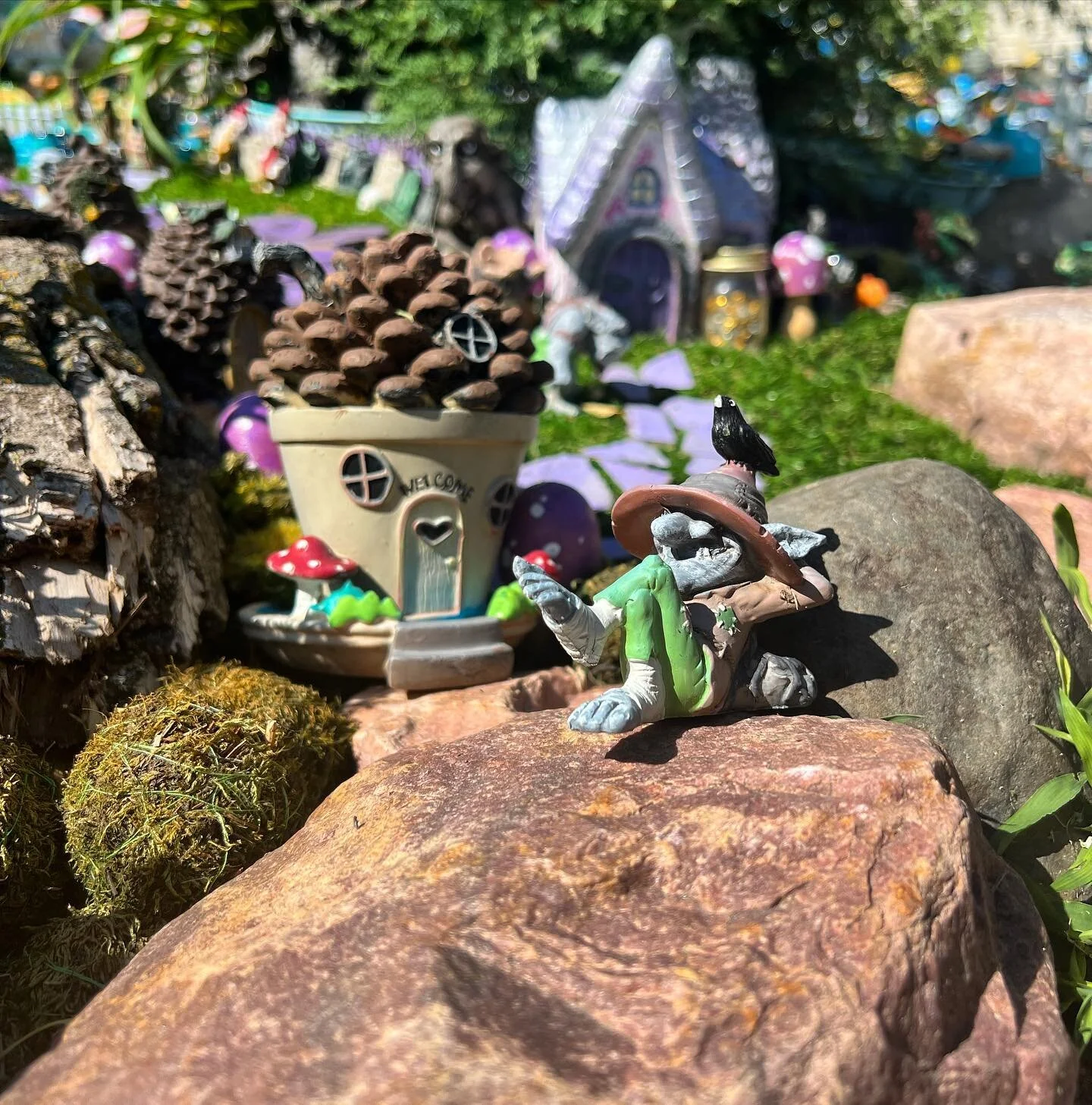 enjoy the little things ✌🏻🕊️

#fairygarden #fairygardens #fairygardensofinstagram #troll #peace #enjoythelittlethings #theviewfromhere