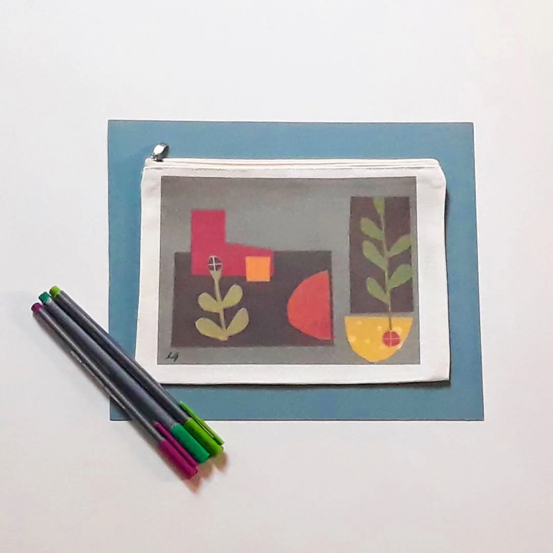 Vines & Semicircles Pouch