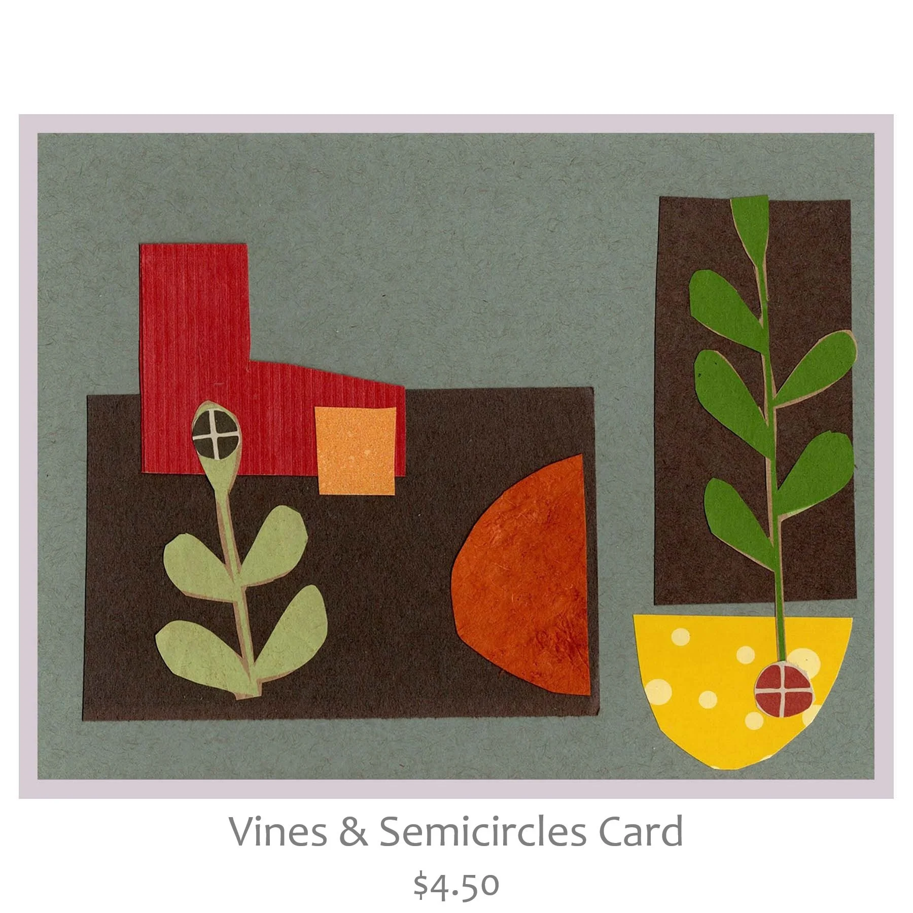 Vines & Semicircles Card