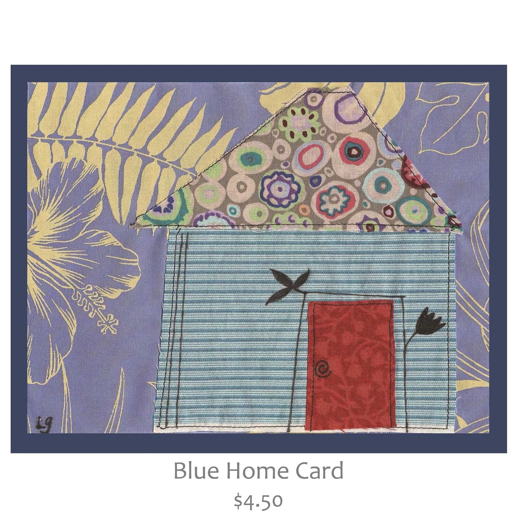 Blue Home Card