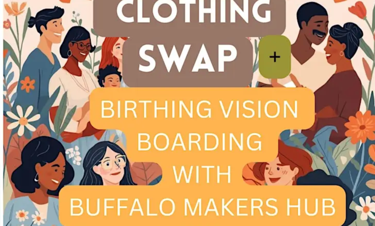 Maternity Wear Clothing Swap & Vision Boarding with Buffalo Makers Hub