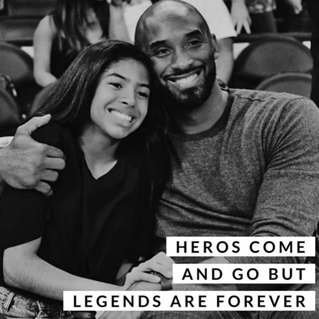 Legends never die 🤙🏼❤️ The loss of Kobe Bryant, his daughter, and the families on board has once again reminded us all that we&rsquo;re only given today. What we choose to do with it is how we will be remembered. Live your legacy. Give back, perfec