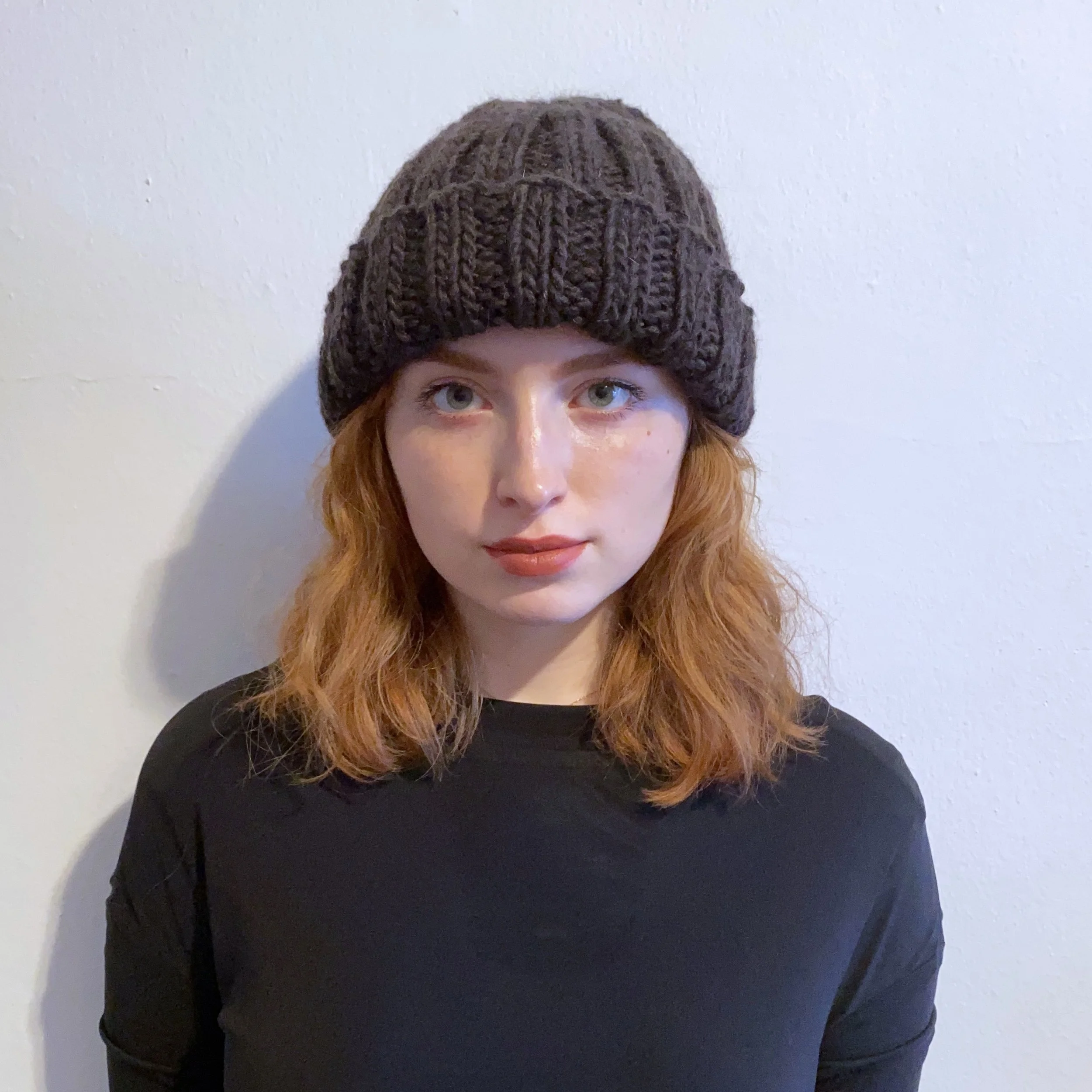 Black Ribbed Hat