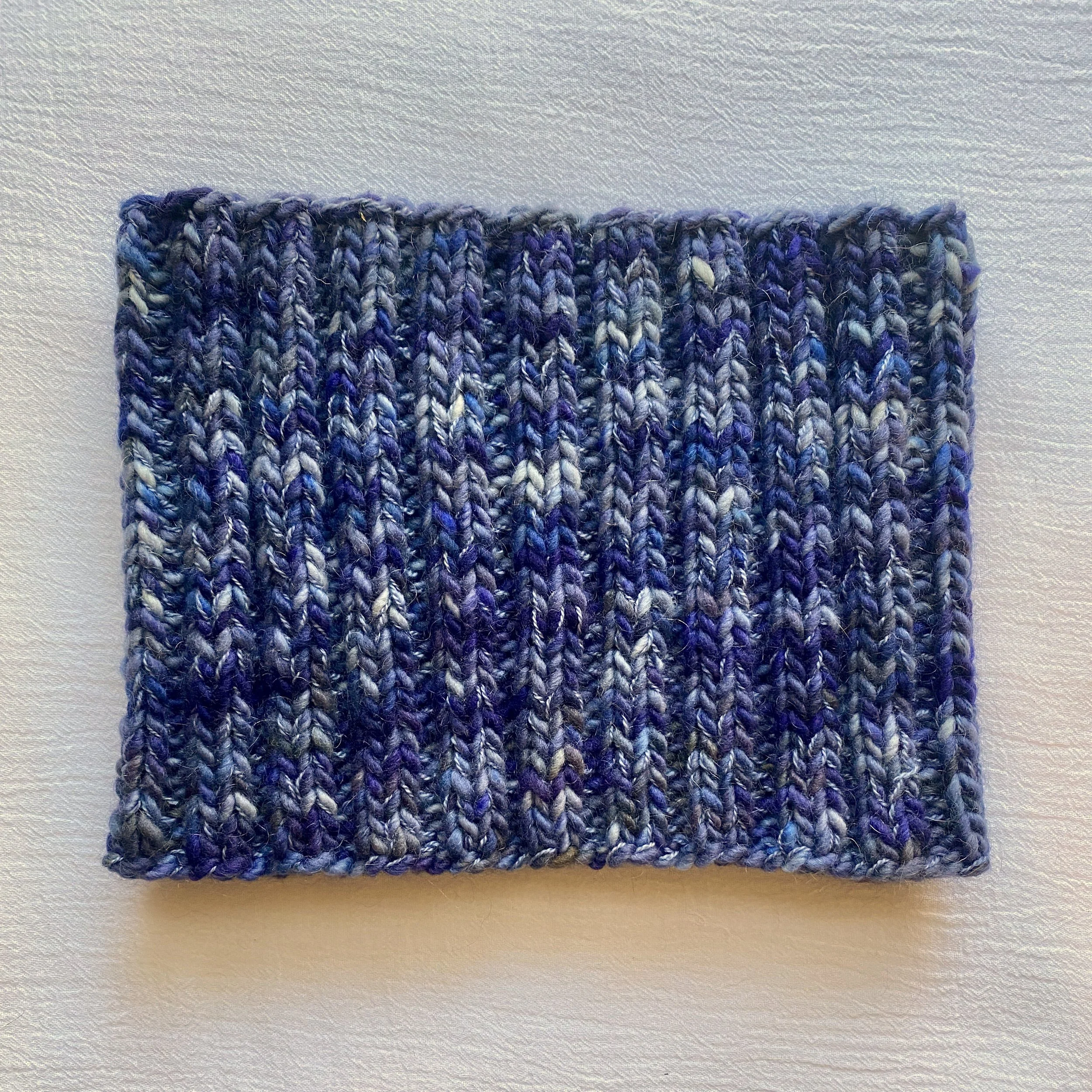 Sapphire Ribbed Cowl