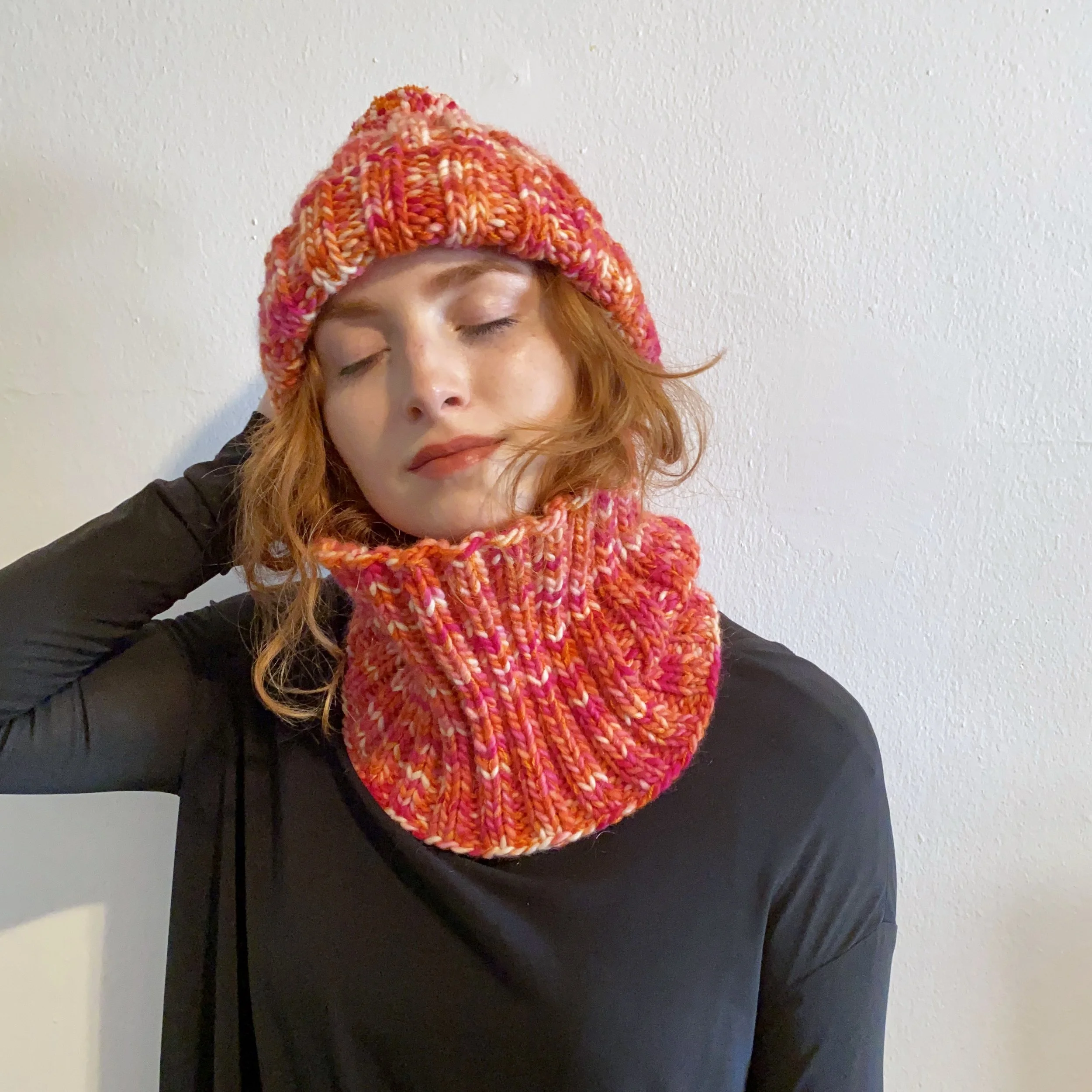 Sorbet Pom Pom Hat + Cowl Combo (Save $30)