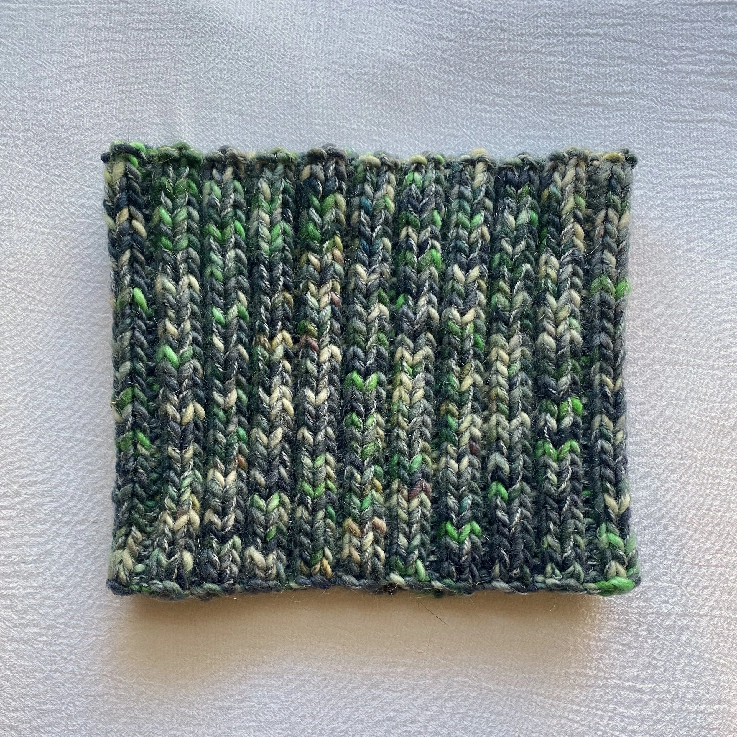 Sea Glass Ribbed Cowl