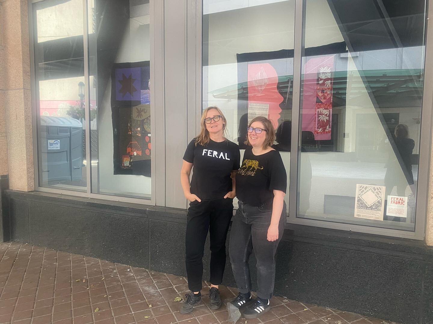 &ldquo;Quilt Stories&rdquo; window installation by Feral Fabric at Pro Arts Gallery &amp; COMMONS until end of May 2022. Listen to podcast here: https://anchor.fm/natalia300/episodes/Natalia-Ivanova-live-from-Pro-Arts-Gallery--COMMONS-in-Oakland--CA-