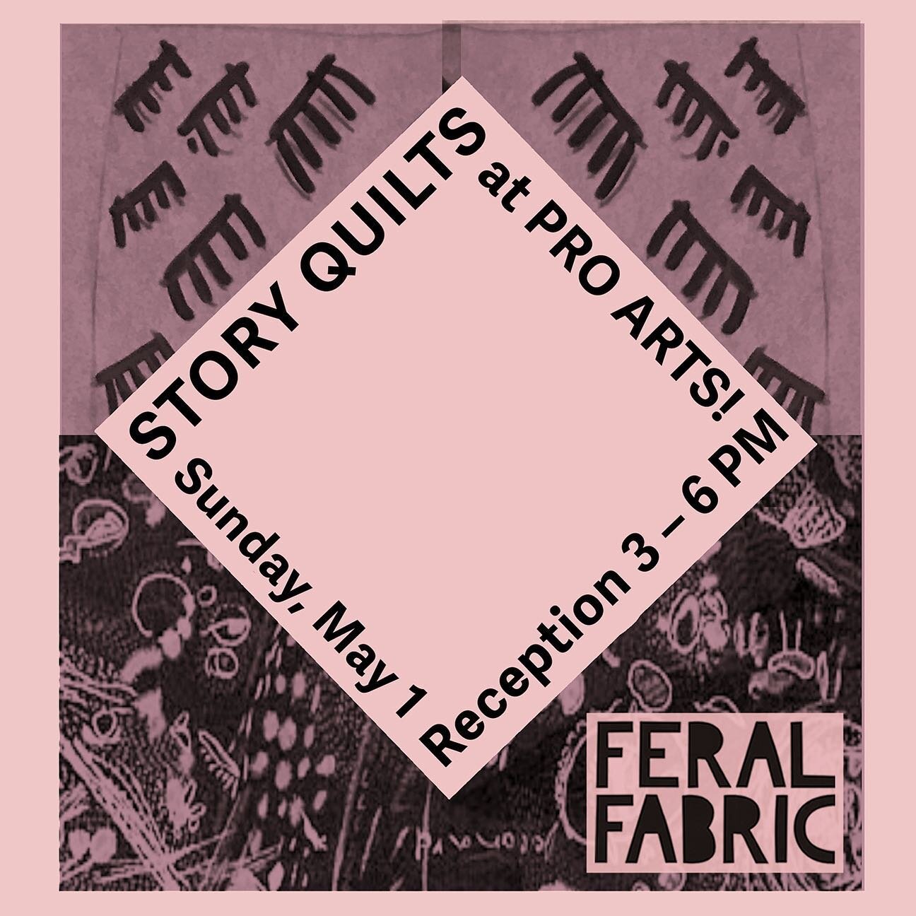 Sunday May 1st, 3 to 6pm join us for the closing of @feralfabric window installation at Pro Arts.