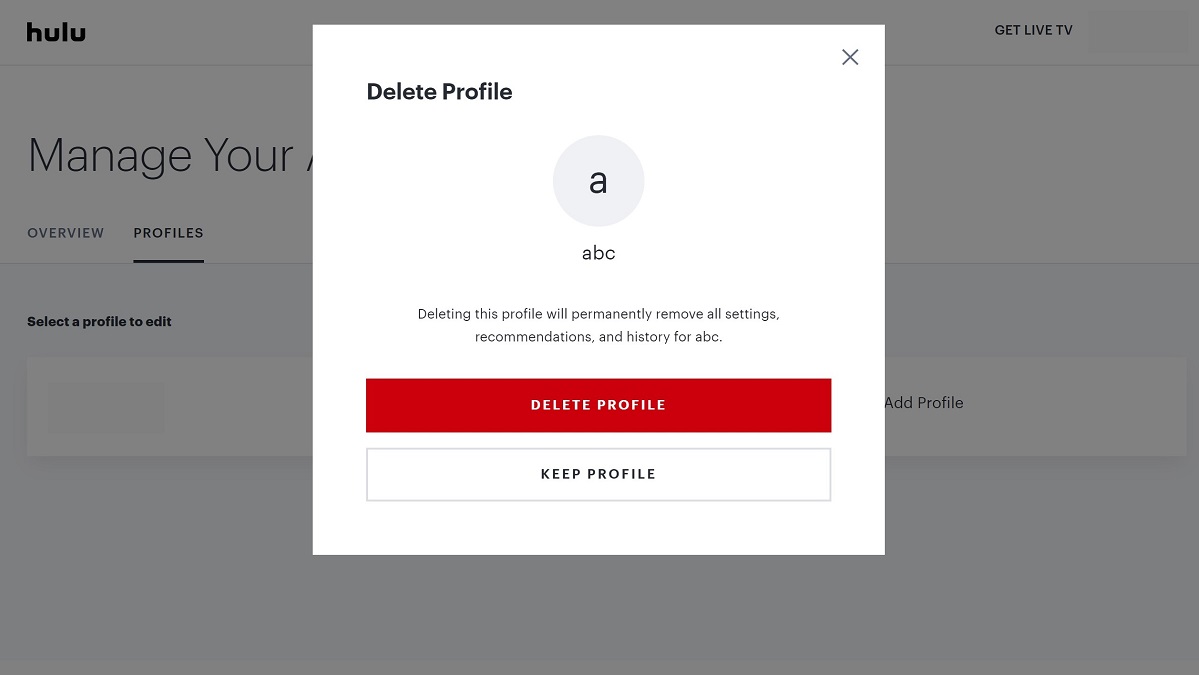 How to Delete Hulu Profile — Max Dalton Tutorials