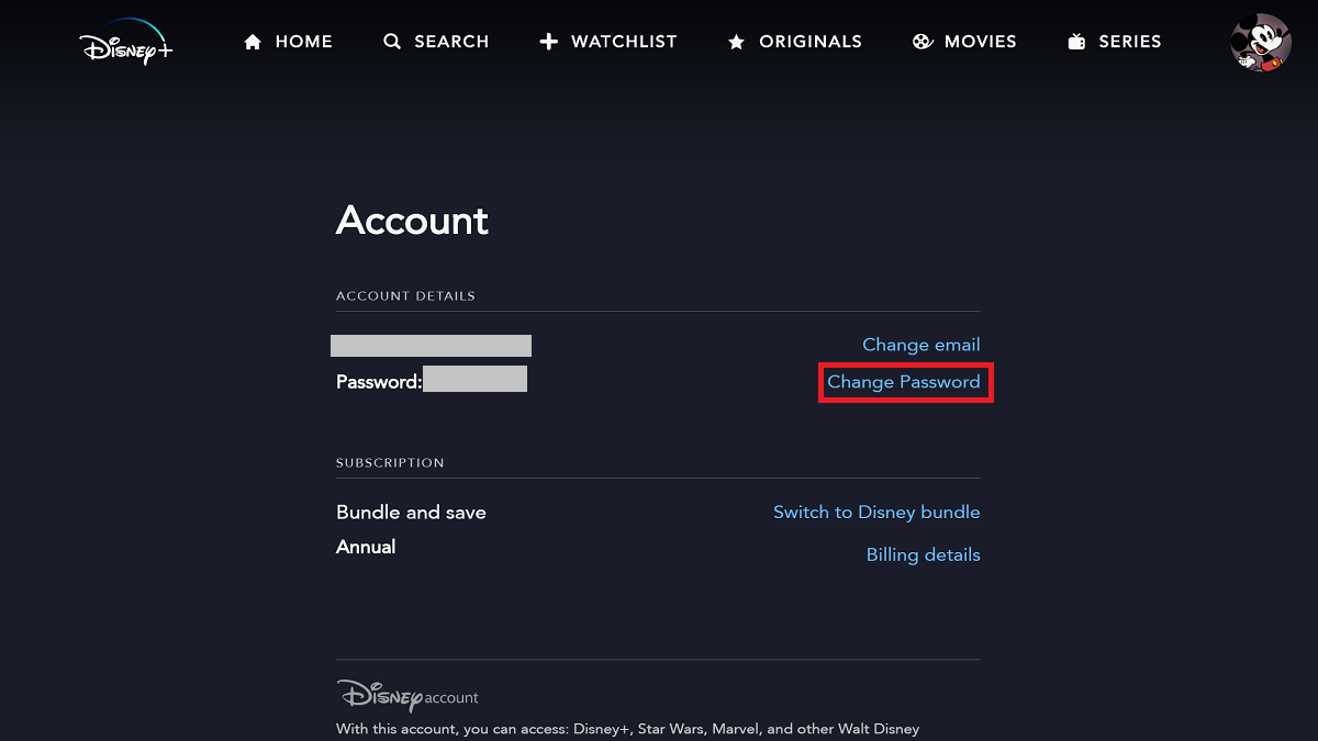 How to Change Disney Plus Password — Max Dalton Tutorials