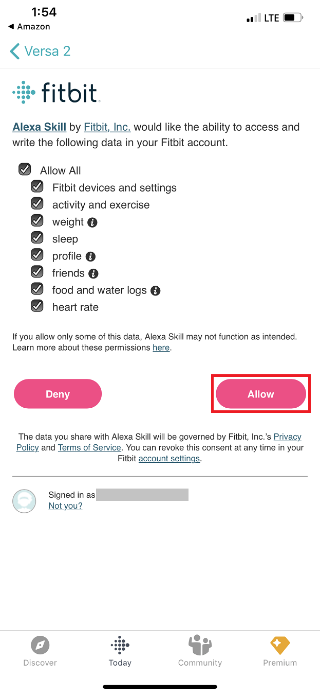 how to set up alexa on versa 2 fitbit