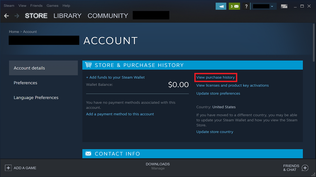 steam purchase