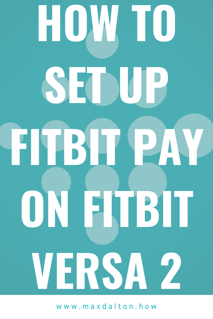 setting up fitbit versa 2