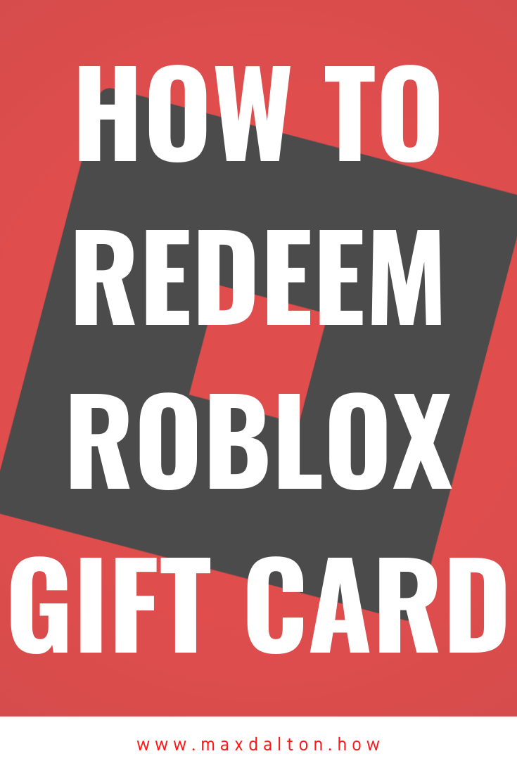 How To Redeem Roblox Gift Card Max Dalton Tutorials - what are roblox cards used for