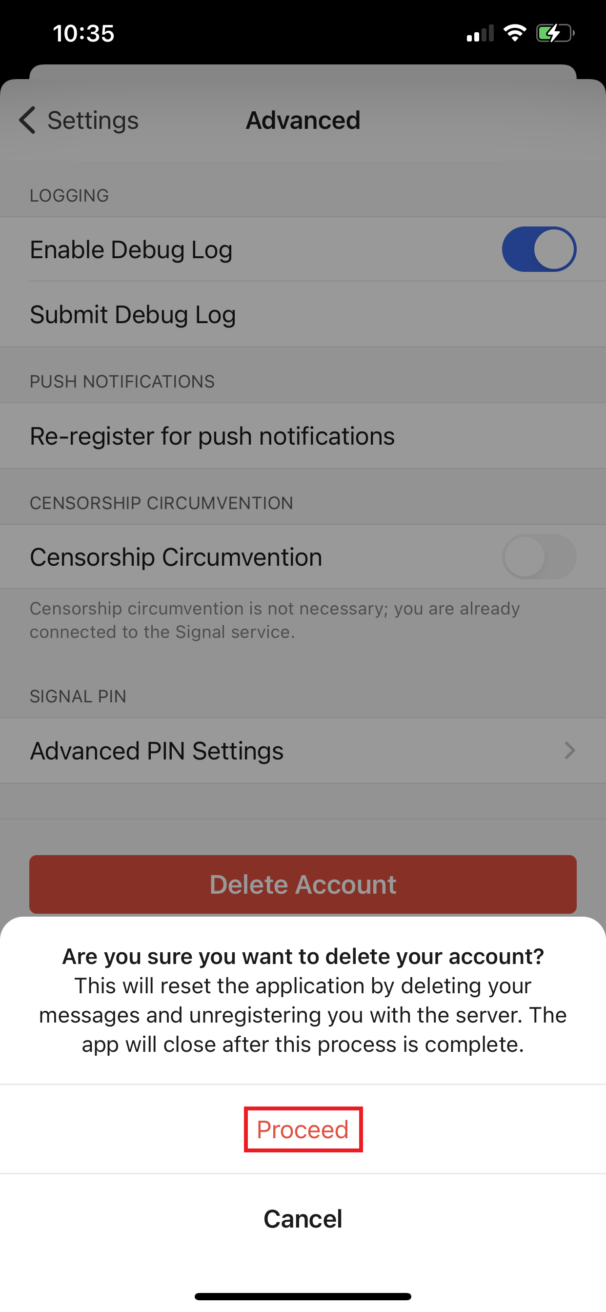 How to Delete Signal Account on iPhone or iPad — Max Dalton Tutorials