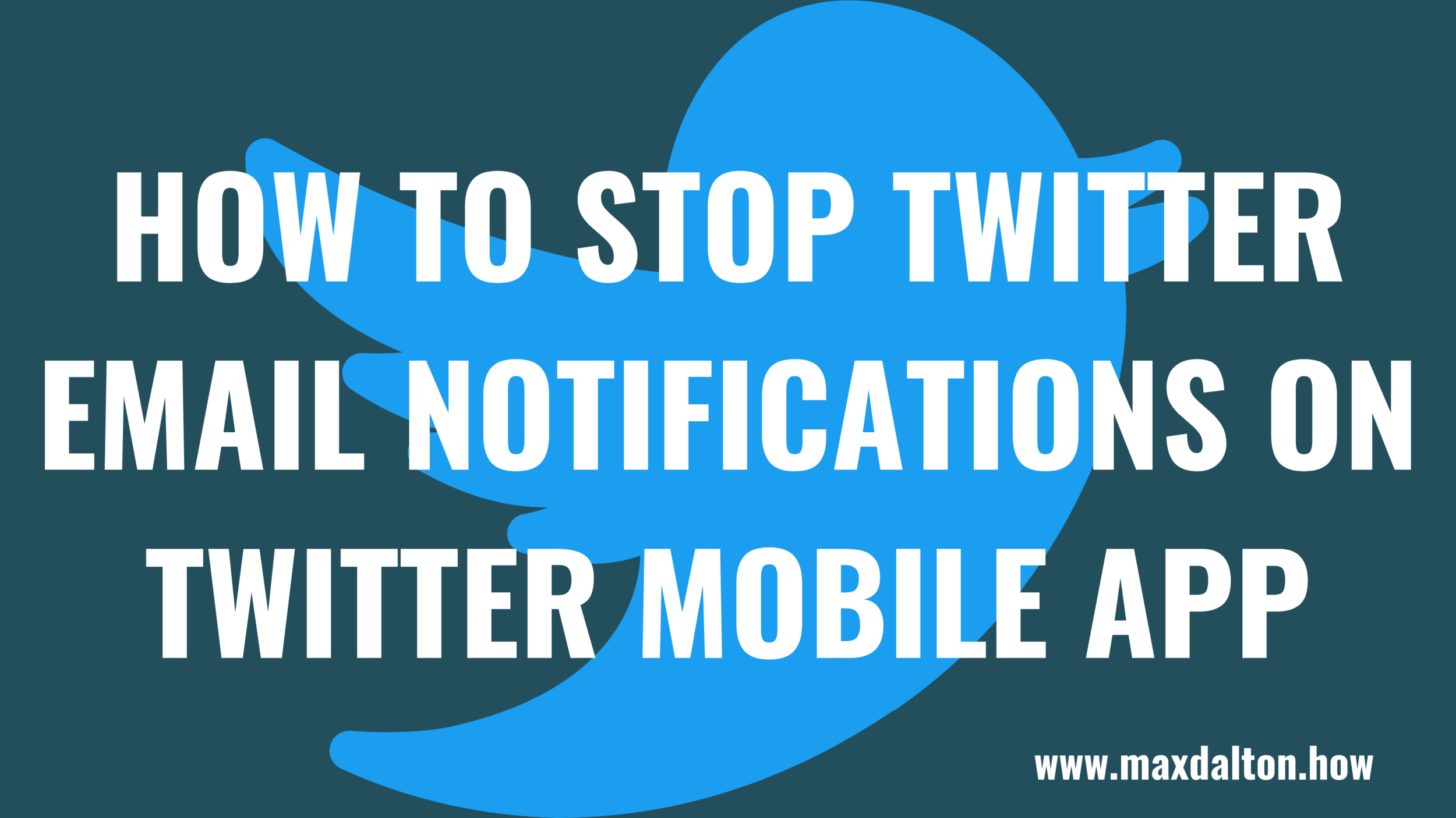 how to turn off email notifications twitter how to turn off email notifications twitter