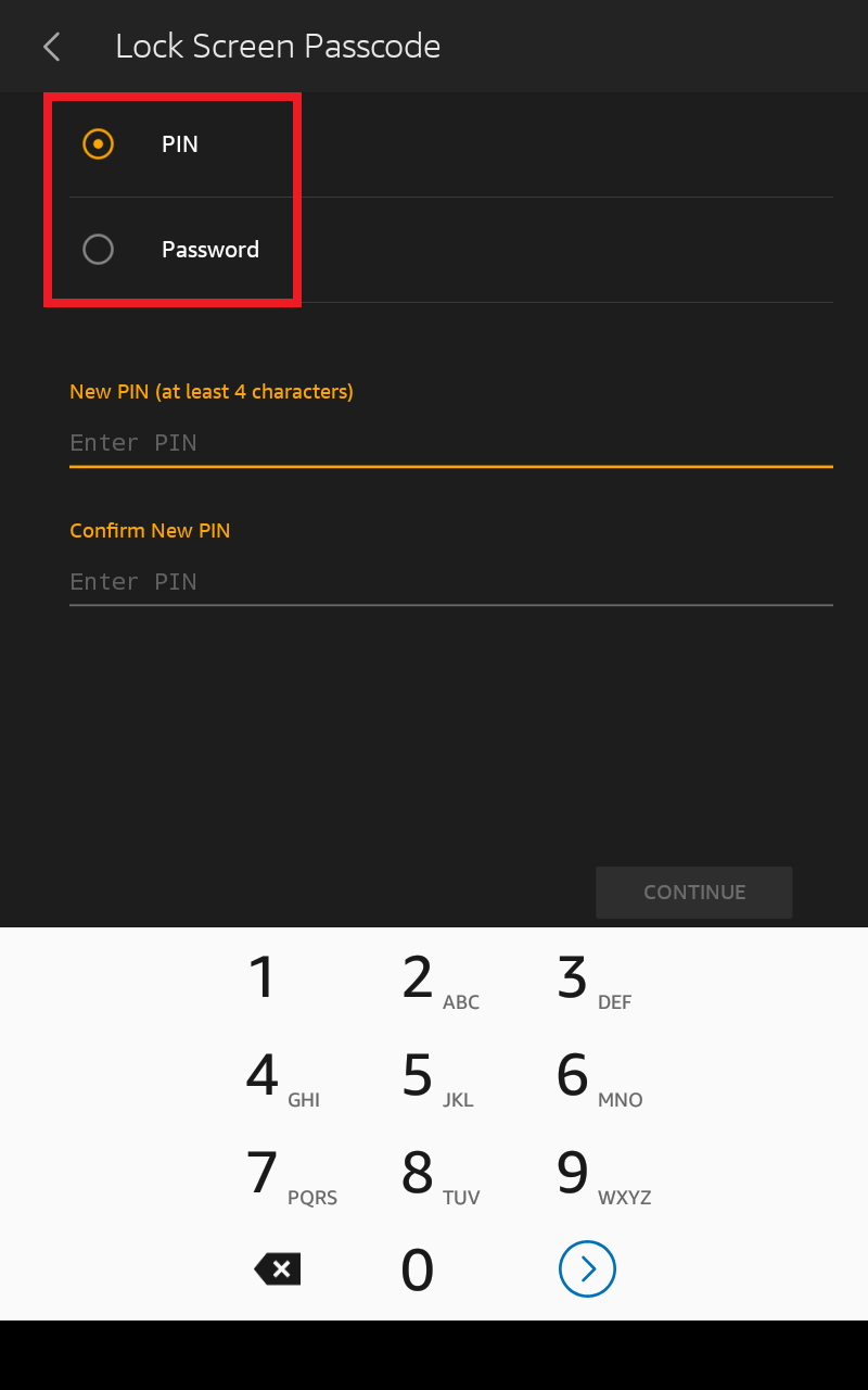 How to Reset Kindle Fire Forgot Password: Step 6