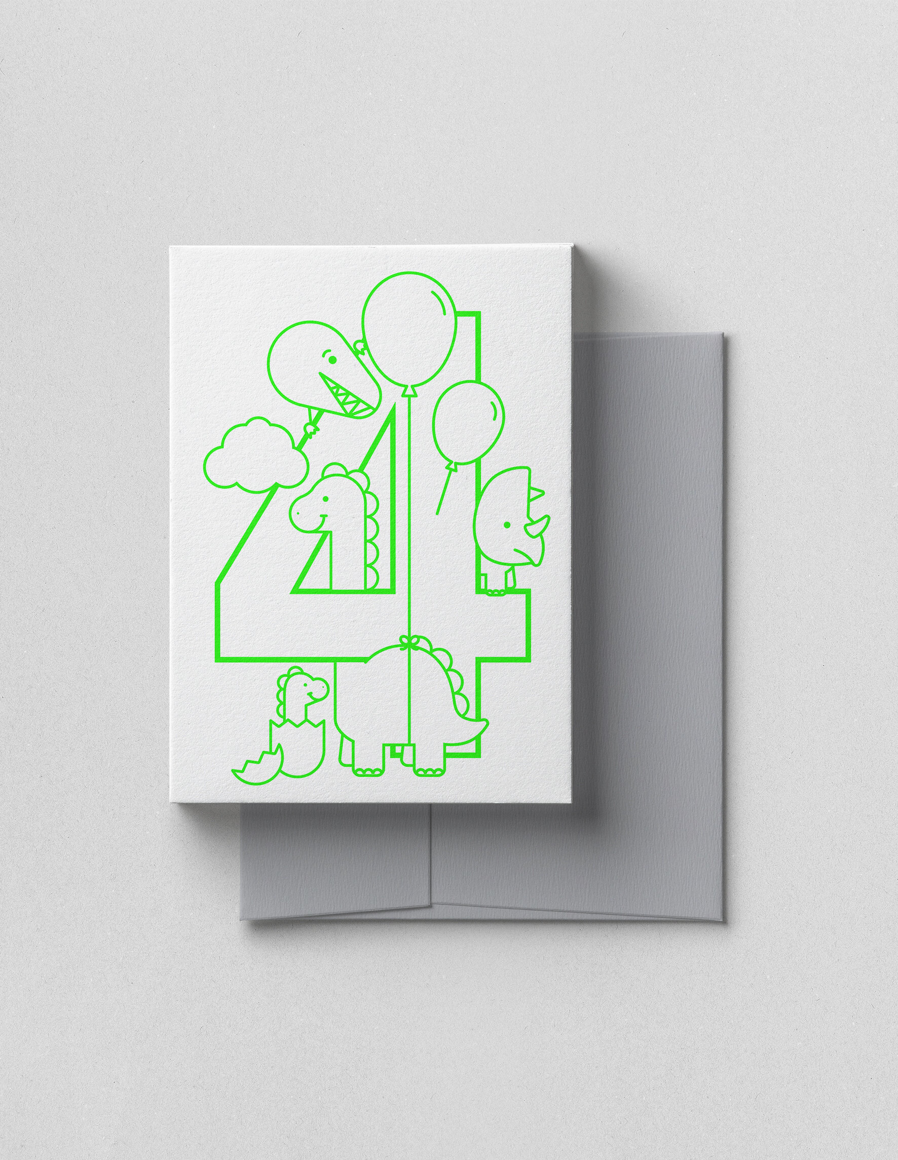 Letterpress Dinofour