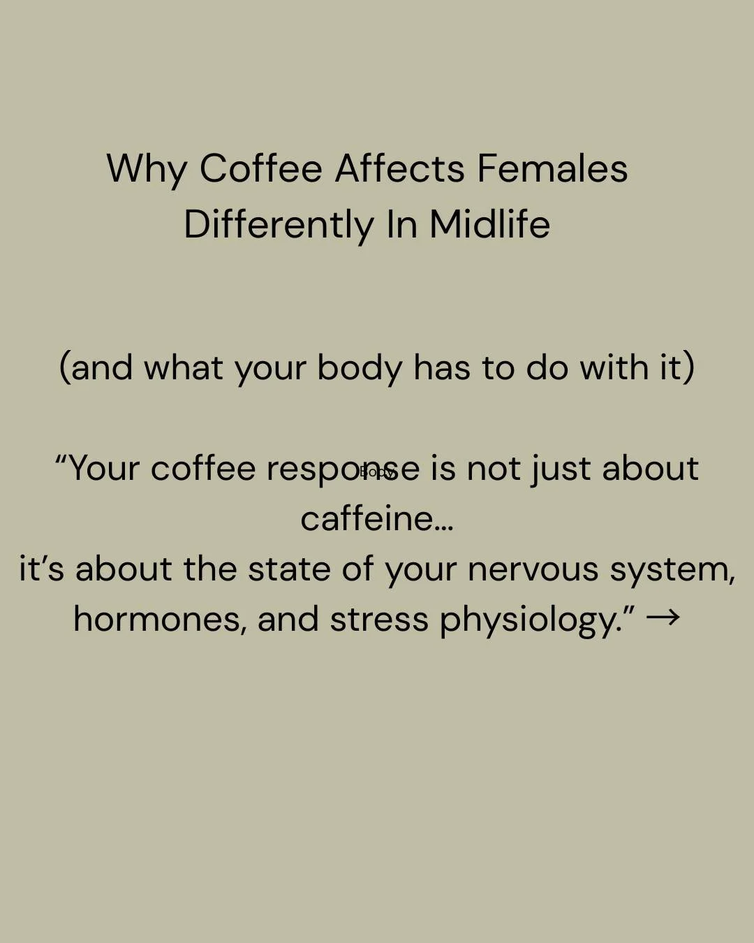 Coffee is often treated as simple: Drink it &rarr; feel energised &rarr; move on with your day.

But the body doesn&rsquo;t experience it that way.
What we call &ldquo;energy&rdquo; is actually a cascade of internal communication, involving your nerv
