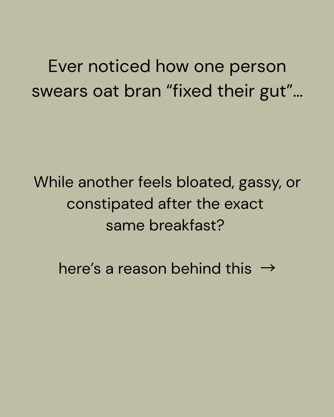 Midlife can be a strange season. 

One minute you&rsquo;re adding oat bran because the internet says it&rsquo;s amazing for blood sugar, cholesterol, hormones, digestion and fat loss&hellip;

&hellip;and the next minute you&rsquo;re wondering why you