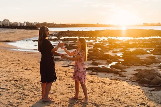 Winter sunsets capturing a very special woman @coastlinecelebrant and her children. &ldquo;My daughter, You've blessed my life greatly. I'm so glad we're friends. . . The time we have together is the best that I spend.&quot;