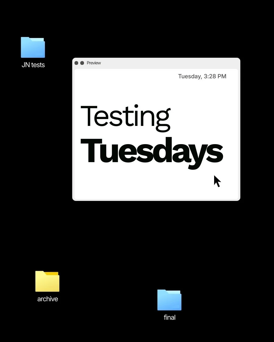 Not polished. Not final. But totally worth seeing.

Welcome to Testing Tuesday&rsquo;s where we peel back the curtain on what we&rsquo;ve been cooking up in the creative lab here at @wearejacknimble 🤙🏽🤙🏽